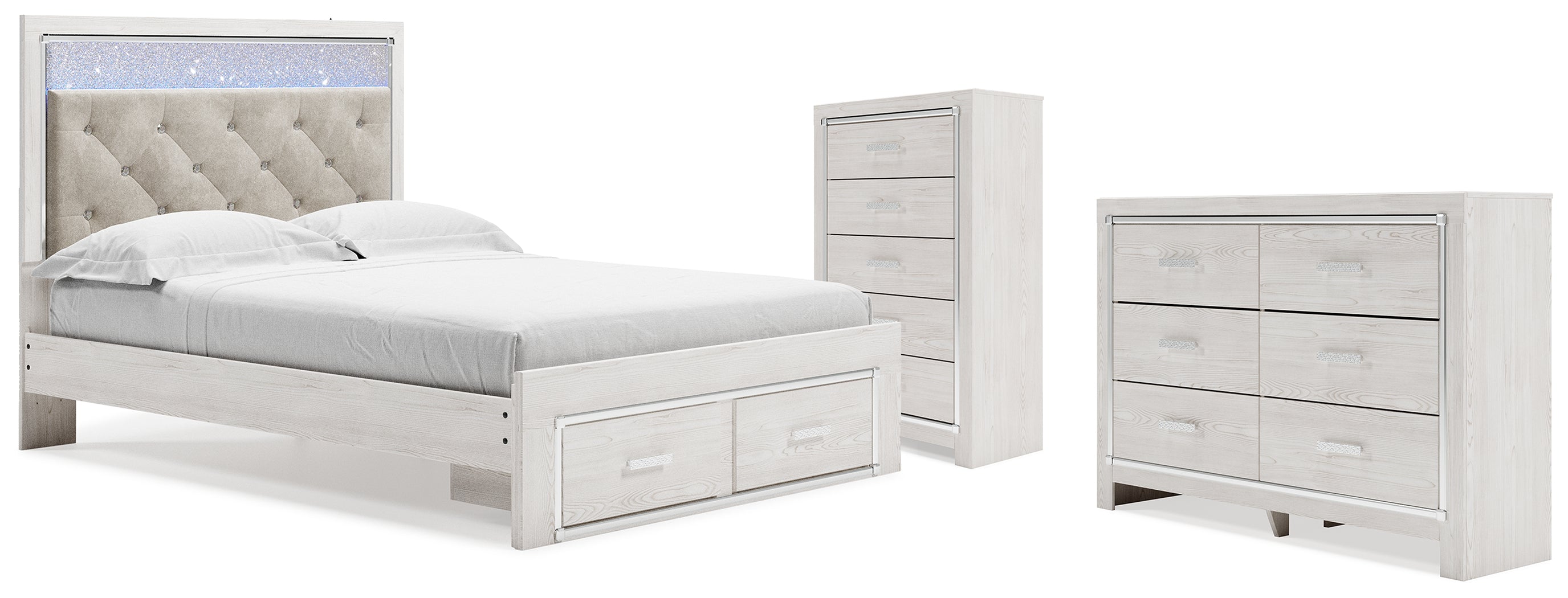 Homestyle Furniture - Ashley Furniture - Altyra Queen Storage Bed, Dresser and Chest - Queen Storage Bed, Dresser and Chest - B2640B64