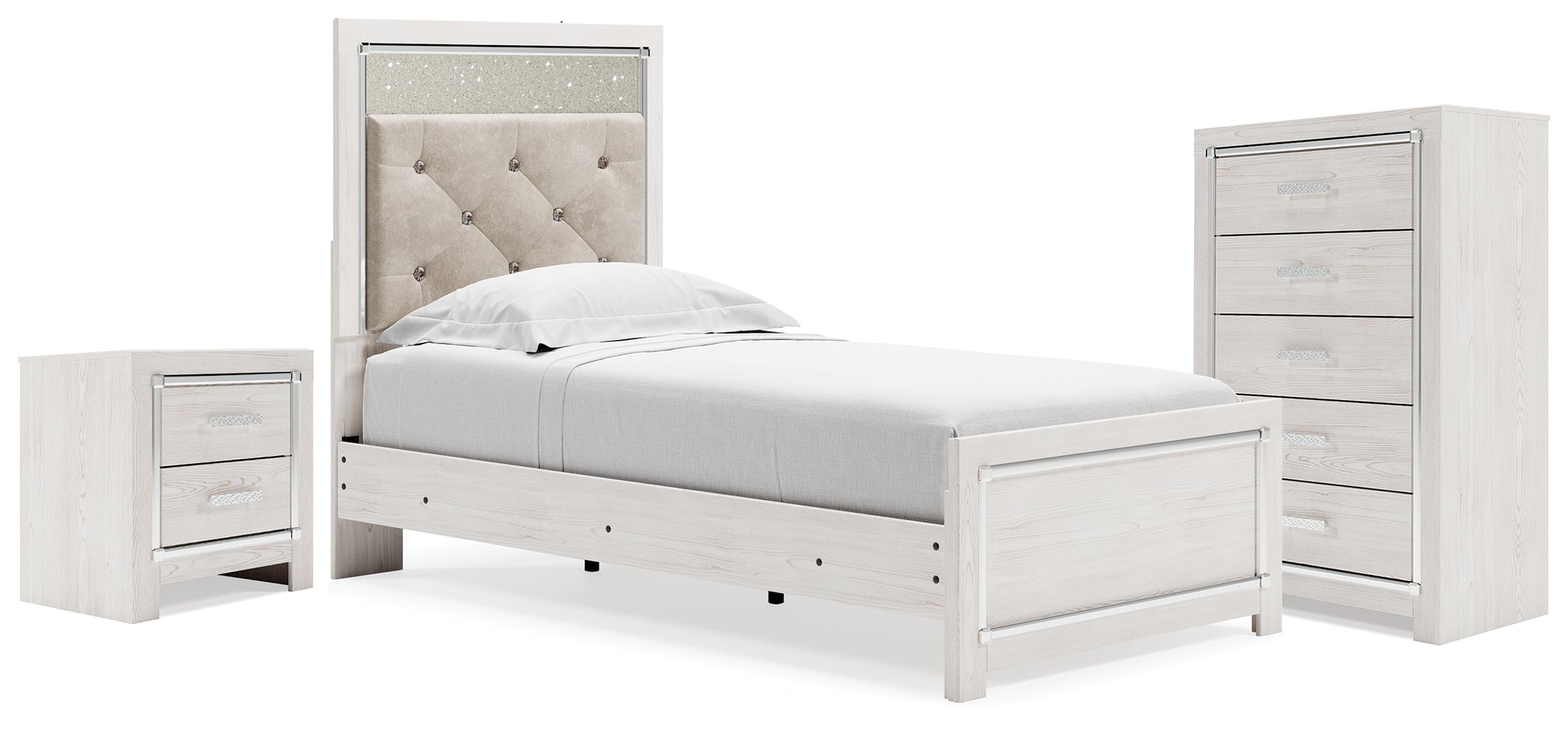 Homestyle Furniture - Ashley Furniture - Altyra Twin Panel Bed, Chest and Nightstand - Twin Panel Bed, Chest and Nightstand - B2640B60