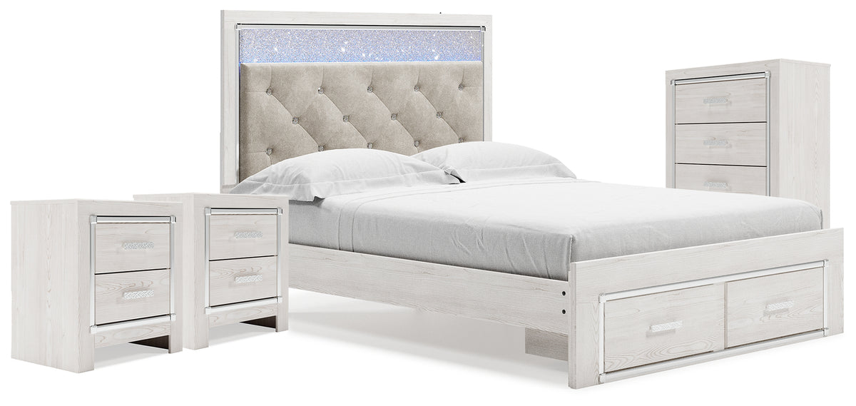 Homestyle Furniture - Ashley Furniture - Altyra Queen Storage Bed, Chest and 2 Nightstands - Queen Storage Bed, Chest and 2 Nightstands - B2640B68