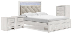Homestyle Furniture - Ashley Furniture - Altyra Queen Storage Bed, Chest and 2 Nightstands - Queen Storage Bed, Chest and 2 Nightstands - B2640B68