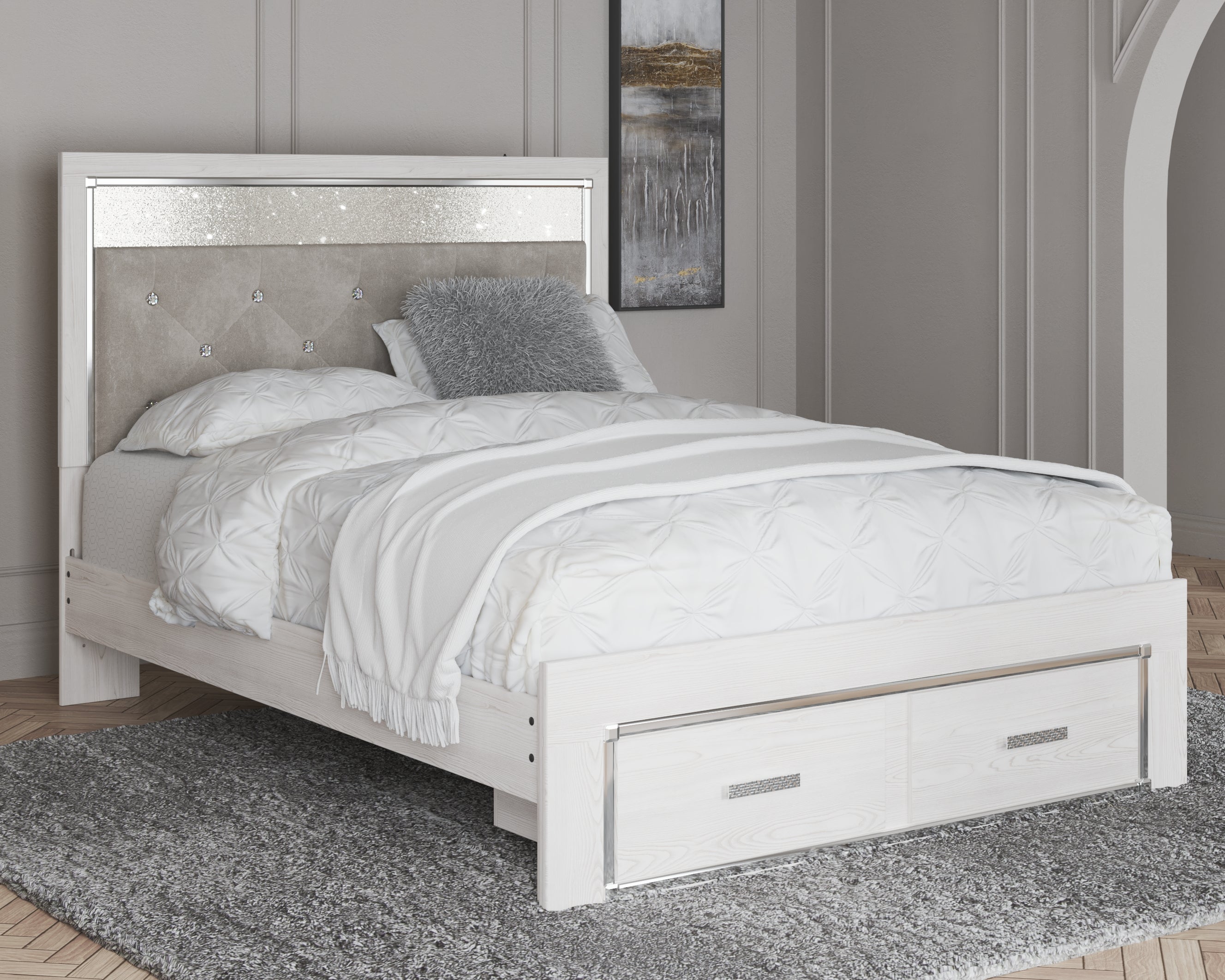 Homestyle Furniture - Ashley Furniture - Altyra Queen Upholstered Storage Bed - Queen Upholstered Storage Bed - B2640B17