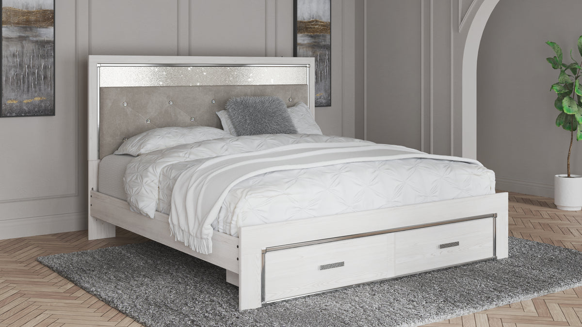 Homestyle Furniture - Ashley Furniture - Altyra King Upholstered Storage Bed - King Upholstered Storage Bed - B2640B29