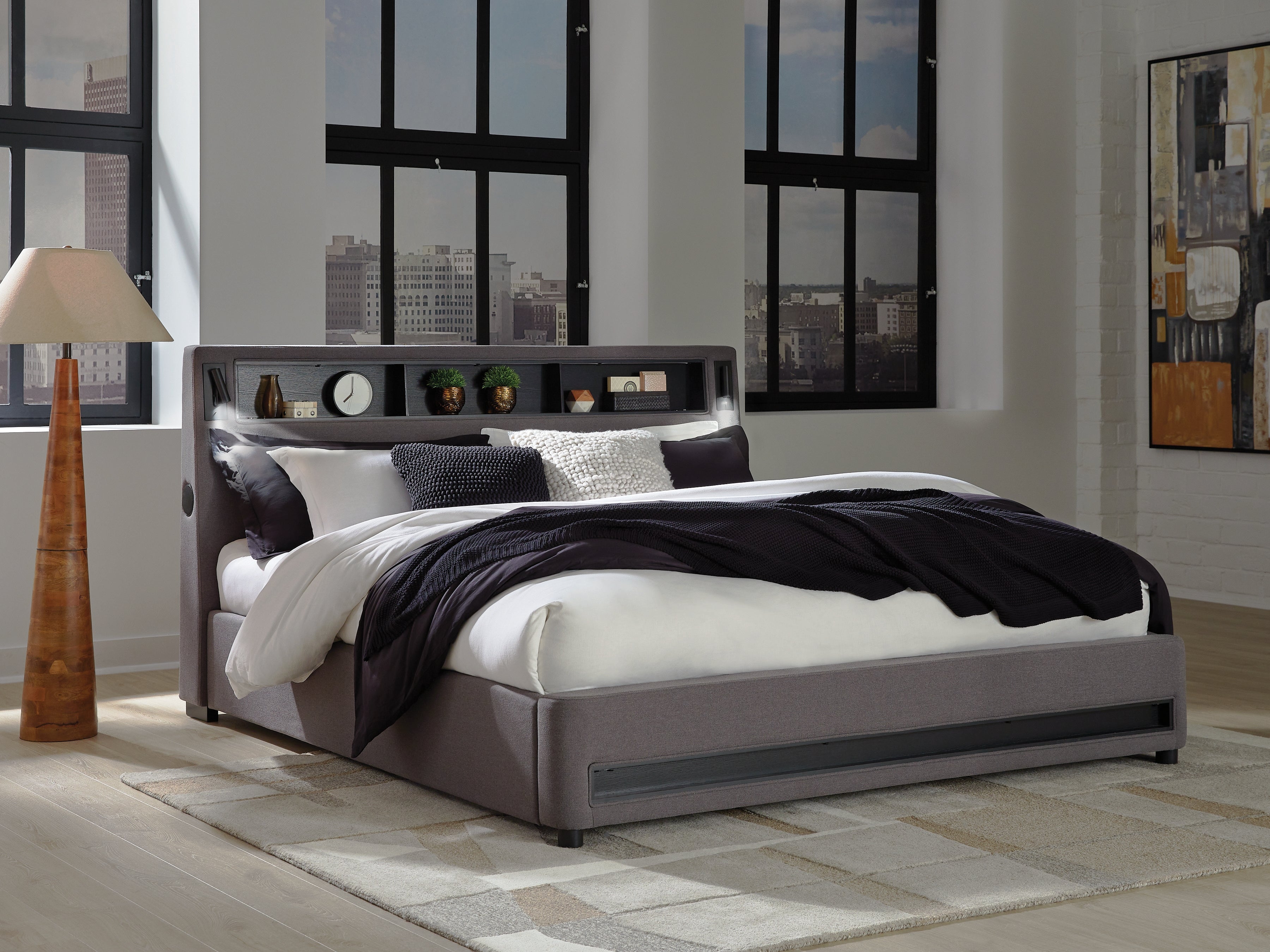 Homestyle Furniture - Ashley Furniture - Verishaw King Upholstered Bed - King Upholstered Bed - PCB2721B21
