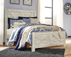 Homestyle Furniture - Ashley Furniture - Bellaby Queen Crossbuck Panel Bed - Queen Crossbuck Panel Bed - B331B6