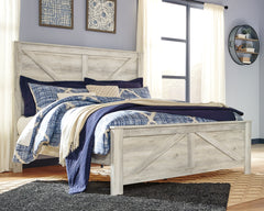 Homestyle Furniture - Ashley Furniture - Bellaby King Crossbuck Panel Bed - King Crossbuck Panel Bed - B331B10