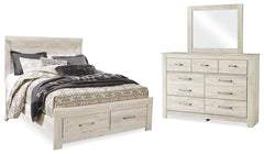 Homestyle Furniture - Ashley Furniture - Bellaby Queen Panel Storage Bed, Dresser and Mirror - Queen Panel Storage Bed, Dresser and Mirror - B331B5