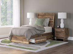 Homestyle Furniture - Ashley Furniture - Chirason Twin Panel Bed with Storage - Twin Panel Bed with Storage - PCB3367B27