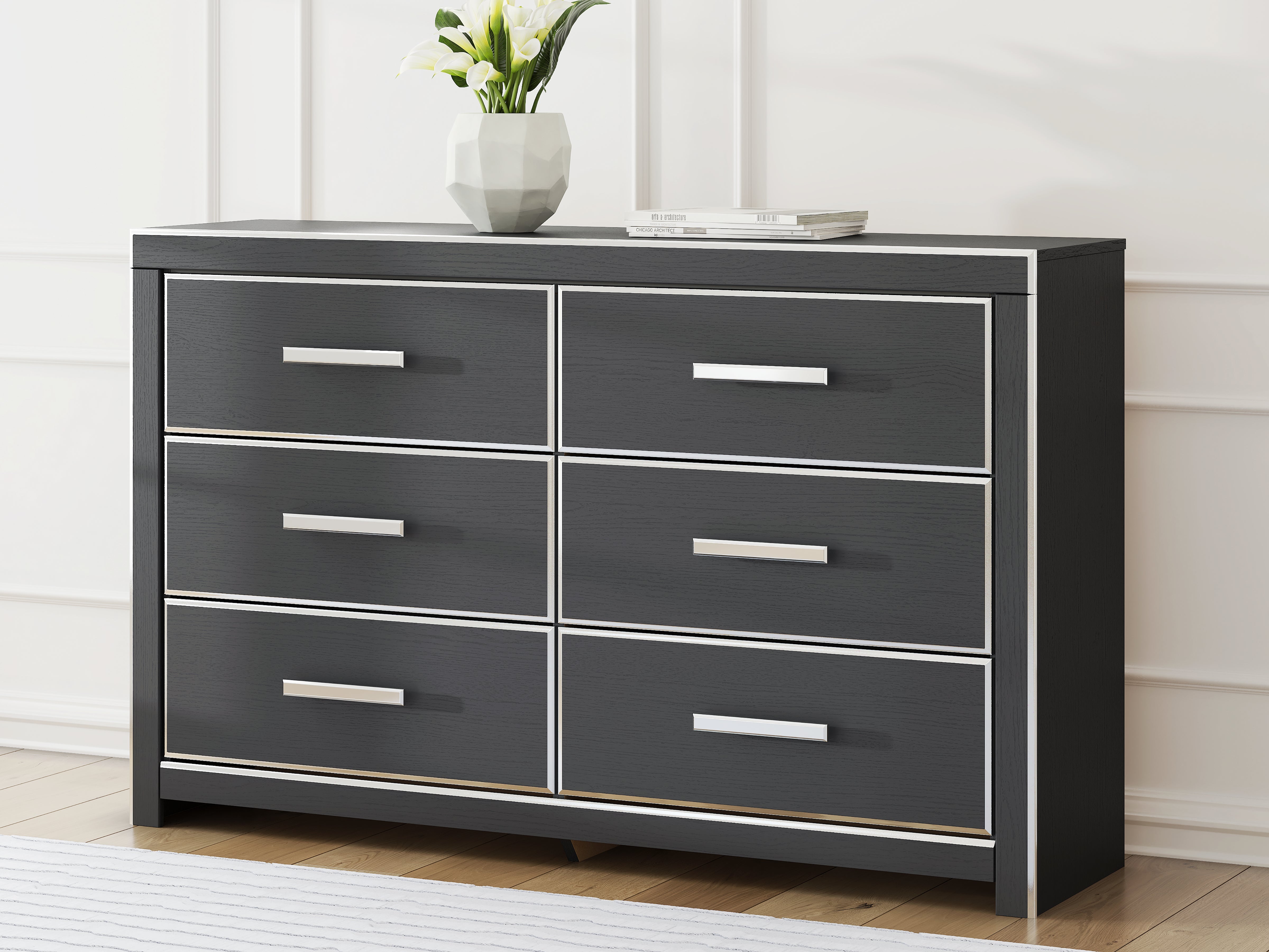 Homestyle Furniture - Ashley Furniture - Zuraleus Dresser - Six Drawer Dresser / Black - PCB3380-31