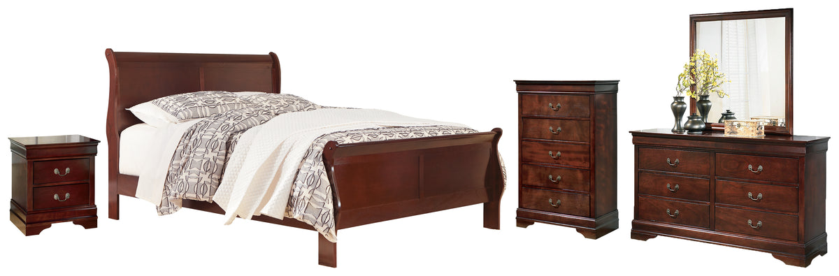 Homestyle Furniture - Ashley Furniture - Alisdair King Sleigh Bed, Dresser, Mirror and Nightstand - King Sleigh Bed, Dresser, Mirror and Nightstand - B376B13