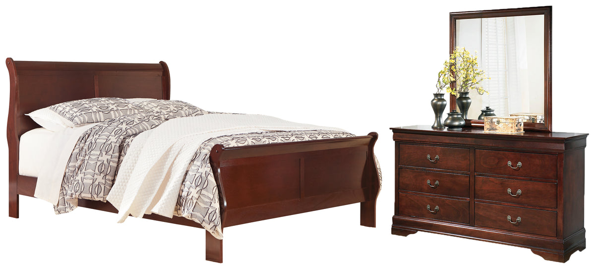Homestyle Furniture - Ashley Furniture - Alisdair Queen Sleigh Bed, Dresser and Mirror - Queen Sleigh Bed, Dresser and Mirror - B376B3