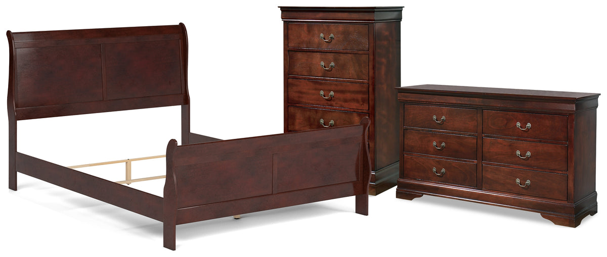 Homestyle Furniture - Ashley Furniture - Alisdair Queen Sleigh Bed, Dresser and Chest - Queen Sleigh Bed, Dresser and Chest - B376B28
