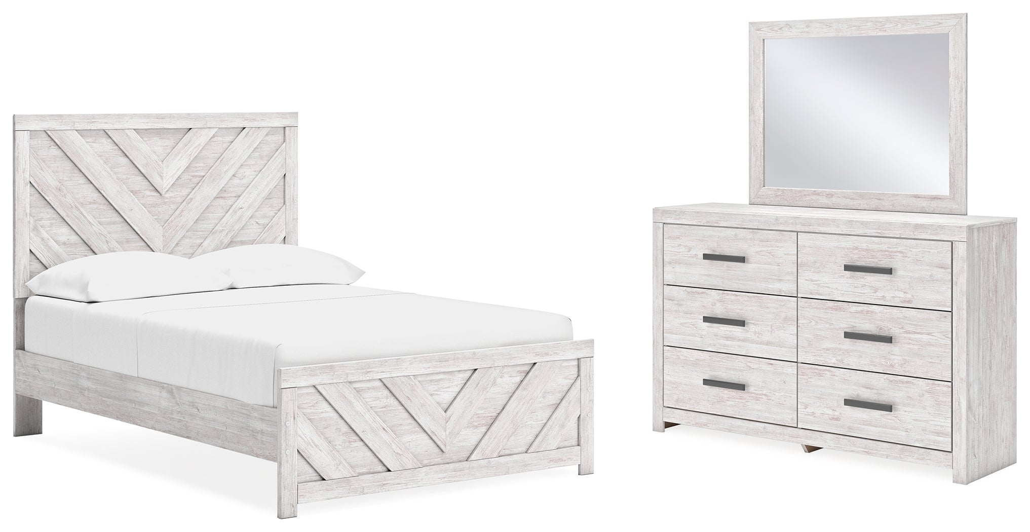 Homestyle Furniture - Ashley Furniture - Cayboni Full Panel Bed, Dresser and Mirror - Full Panel Bed, Dresser and Mirror - B3788B3