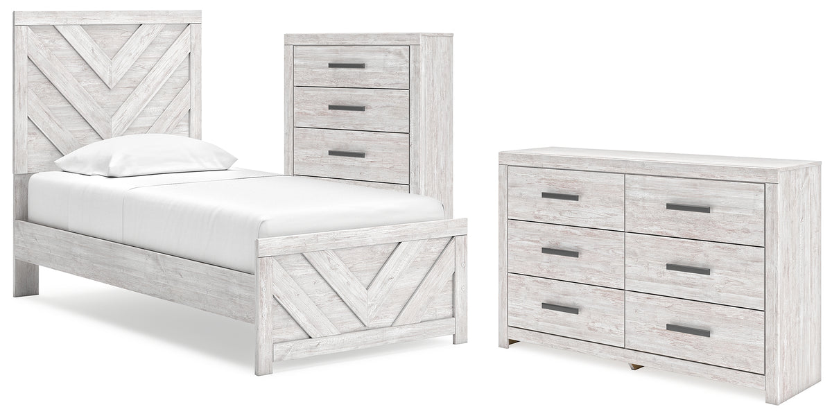 Homestyle Furniture - Ashley Furniture - Cayboni Twin Panel Bed, Dresser and Chest - Twin Panel Bed, Dresser and Chest - B3788B11