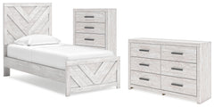 Homestyle Furniture - Ashley Furniture - Cayboni Twin Panel Bed, Dresser and Chest - Twin Panel Bed, Dresser and Chest - B3788B11