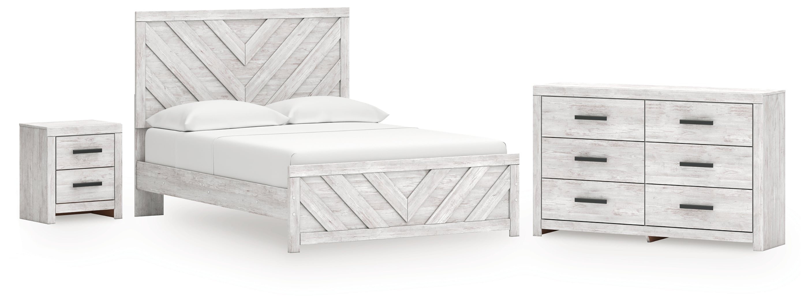 Homestyle Furniture - Ashley Furniture - Cayboni Queen Panel Bed, Dresser and Nightstand - Queen Panel Bed, Dresser and Nightstand - B3788B9