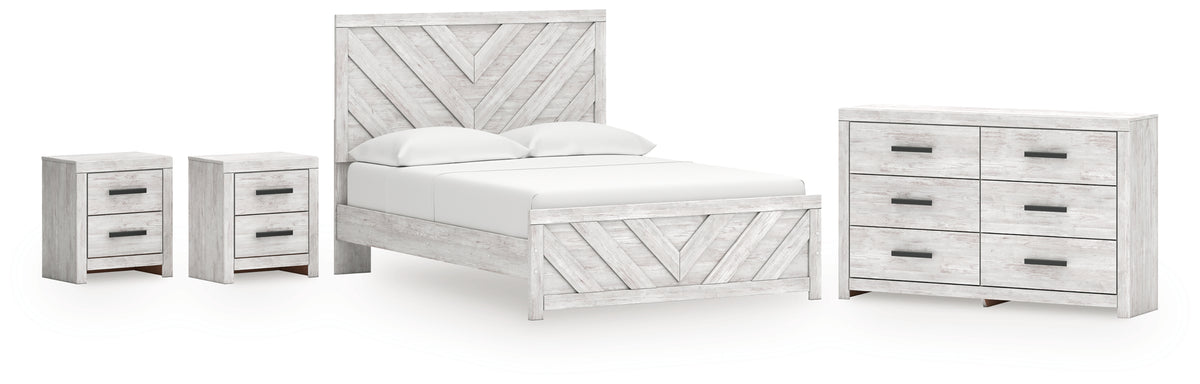 Homestyle Furniture - Ashley Furniture - Cayboni Queen Panel Bed, Dresser and 2 Nightstands - Queen Panel Bed, Dresser and 2 Nightstands - B3788B13