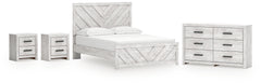 Homestyle Furniture - Ashley Furniture - Cayboni Queen Panel Bed, Dresser and 2 Nightstands - Queen Panel Bed, Dresser and 2 Nightstands - B3788B13