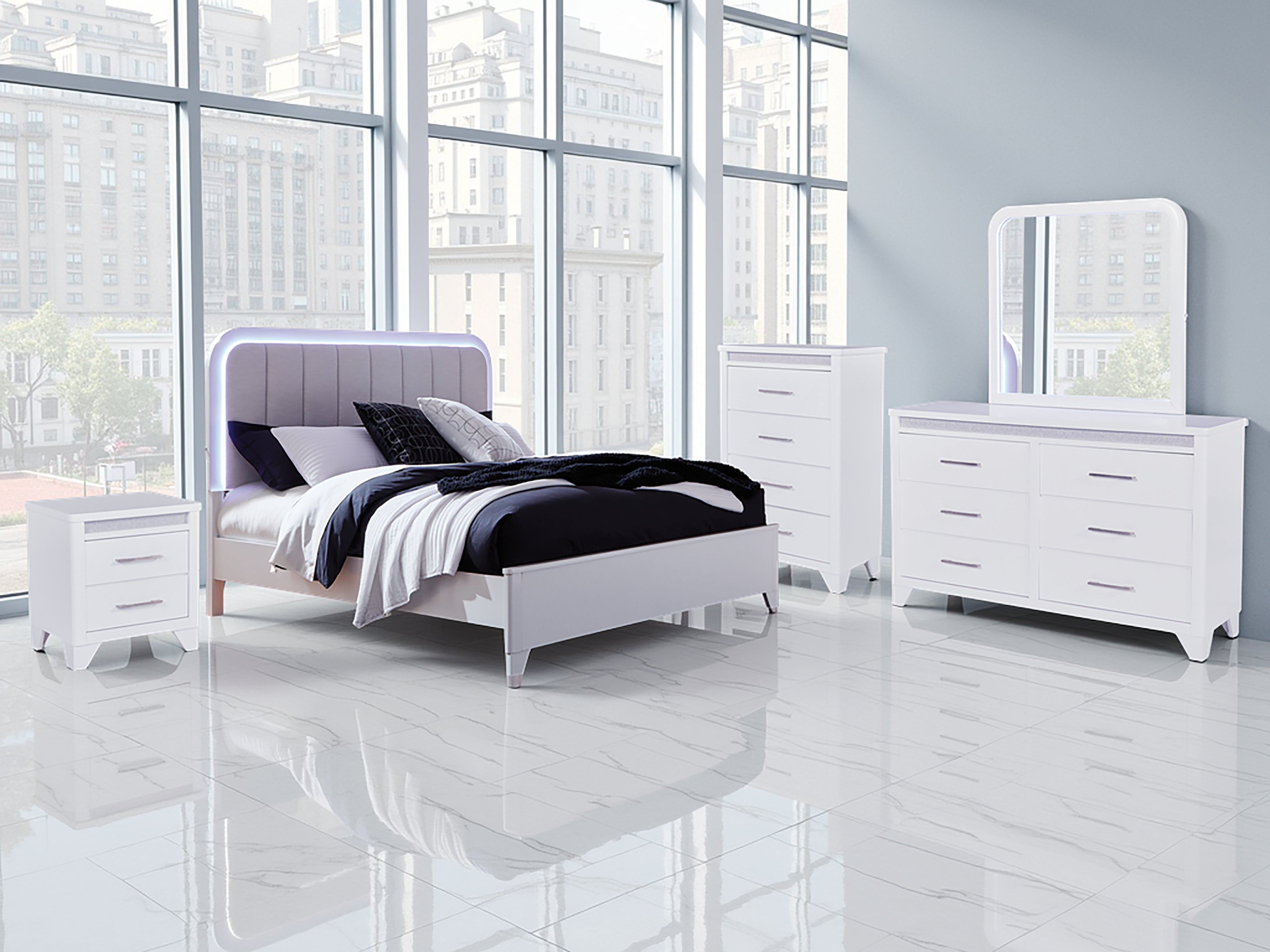 Homestyle Furniture - Ashley Furniture - Jarlee Queen Upholstered Panel Bed - Queen Upholstered Panel Bed - PCB392B2