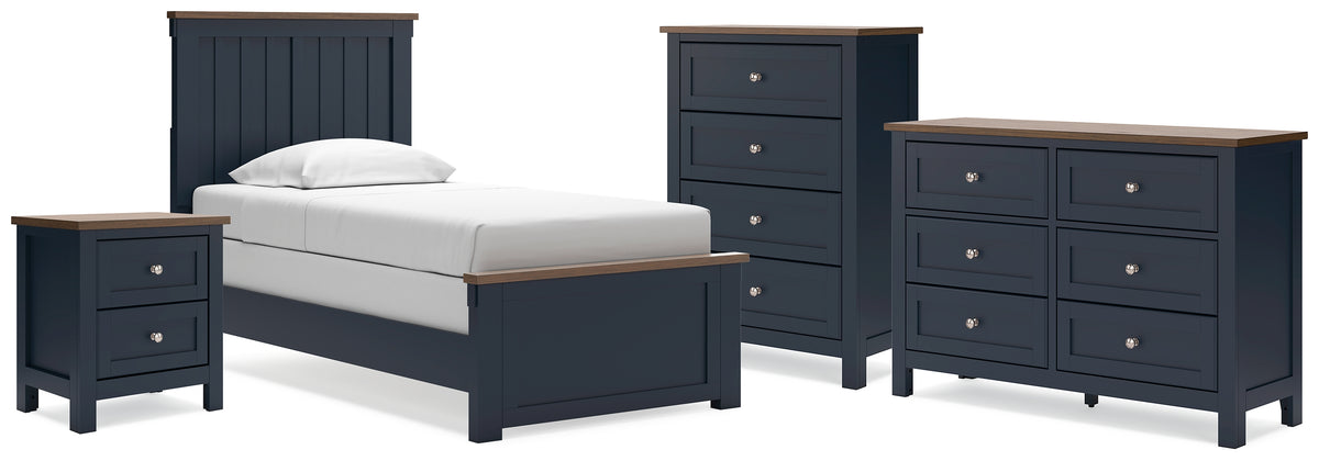 Homestyle Furniture - Ashley Furniture - Landocken Twin Panel Bed, Dresser, Chest and Nightstand - Twin Panel Bed, Dresser, Chest and Nightstand - B414B20