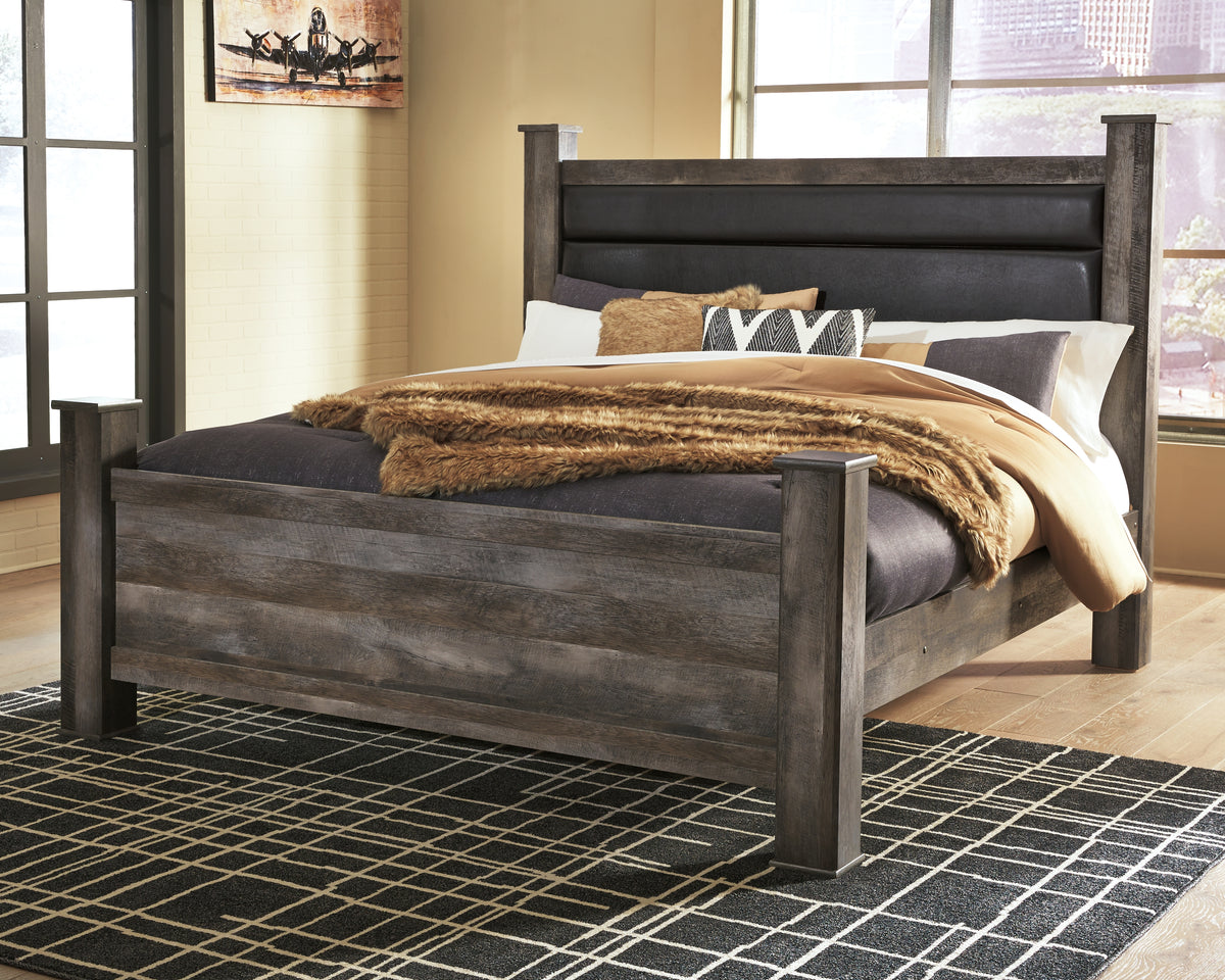 Homestyle Furniture - Ashley Furniture - Wynnlow King Poster Bed - King Poster Bed - B440B6