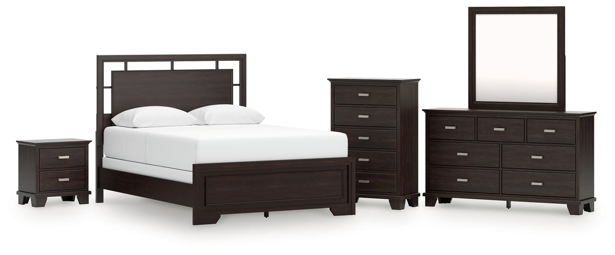 Homestyle Furniture - Ashley Furniture - Covetown Queen Panel Bed, Dresser, Mirror, Chest and Nightstand - Queen Panel Bed, Dresser, Mirror, Chest and Nightstand - B441B14