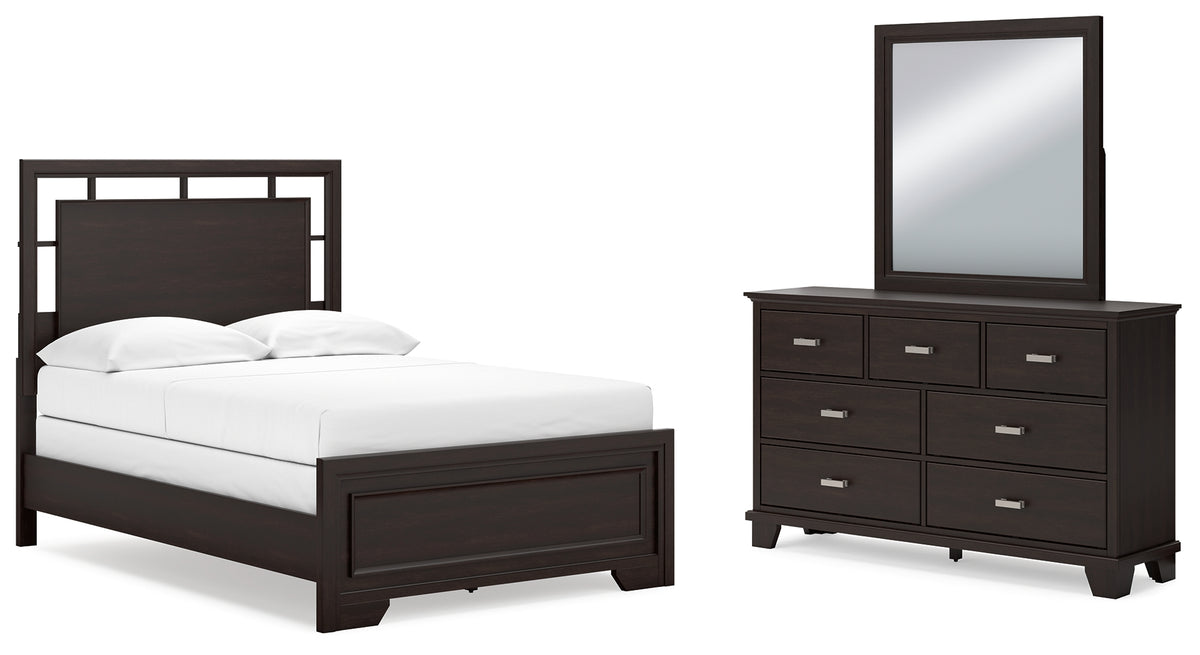 Homestyle Furniture - Ashley Furniture - Covetown Full Panel Bed, Dresser and Mirror - Full Panel Bed, Dresser and Mirror - B441B5