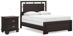 Homestyle Furniture - Ashley Furniture - Covetown Queen Panel Bed and Nightstand - Queen Panel Bed and Nightstand - B441B17