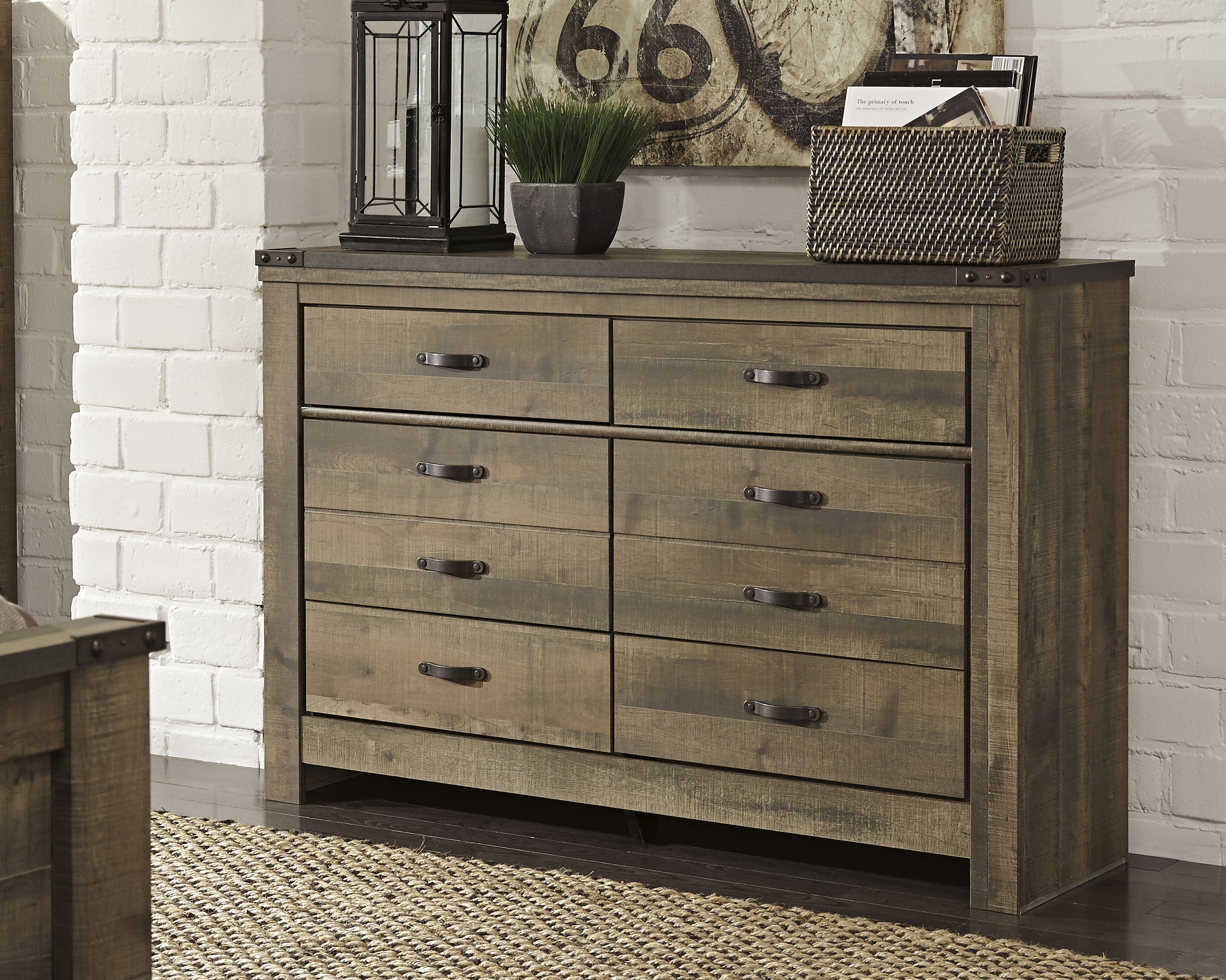 Homestyle Furniture - Ashley Furniture - Trinell Dresser - Six Drawer Dresser - B446-31