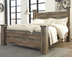 Homestyle Furniture - Ashley Furniture - Trinell King Poster Bed - King Poster Bed - B446B45