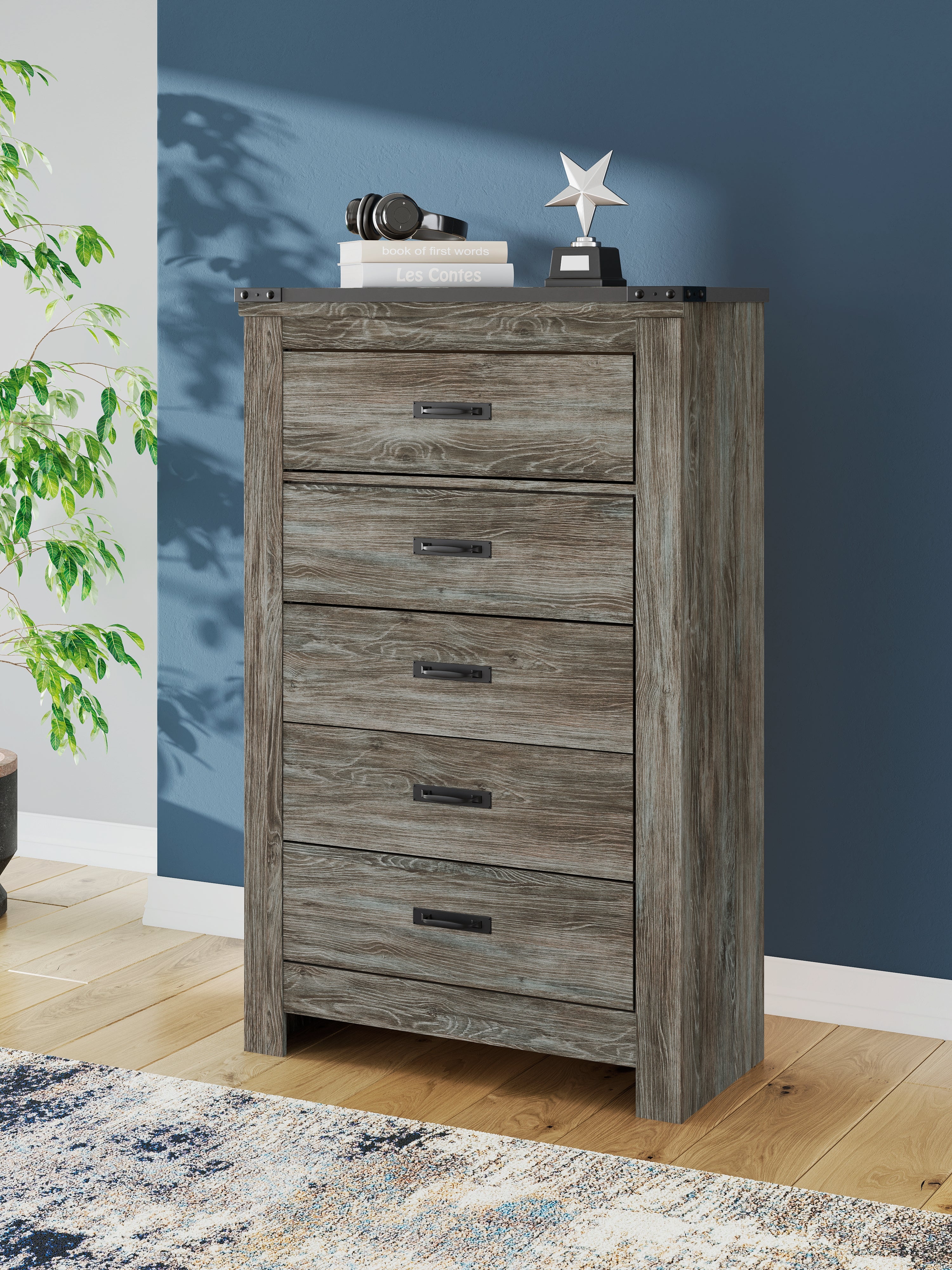Homestyle Furniture - Ashley Furniture - Frandern Chest of Drawers - Five Drawer Chest - B4480-46