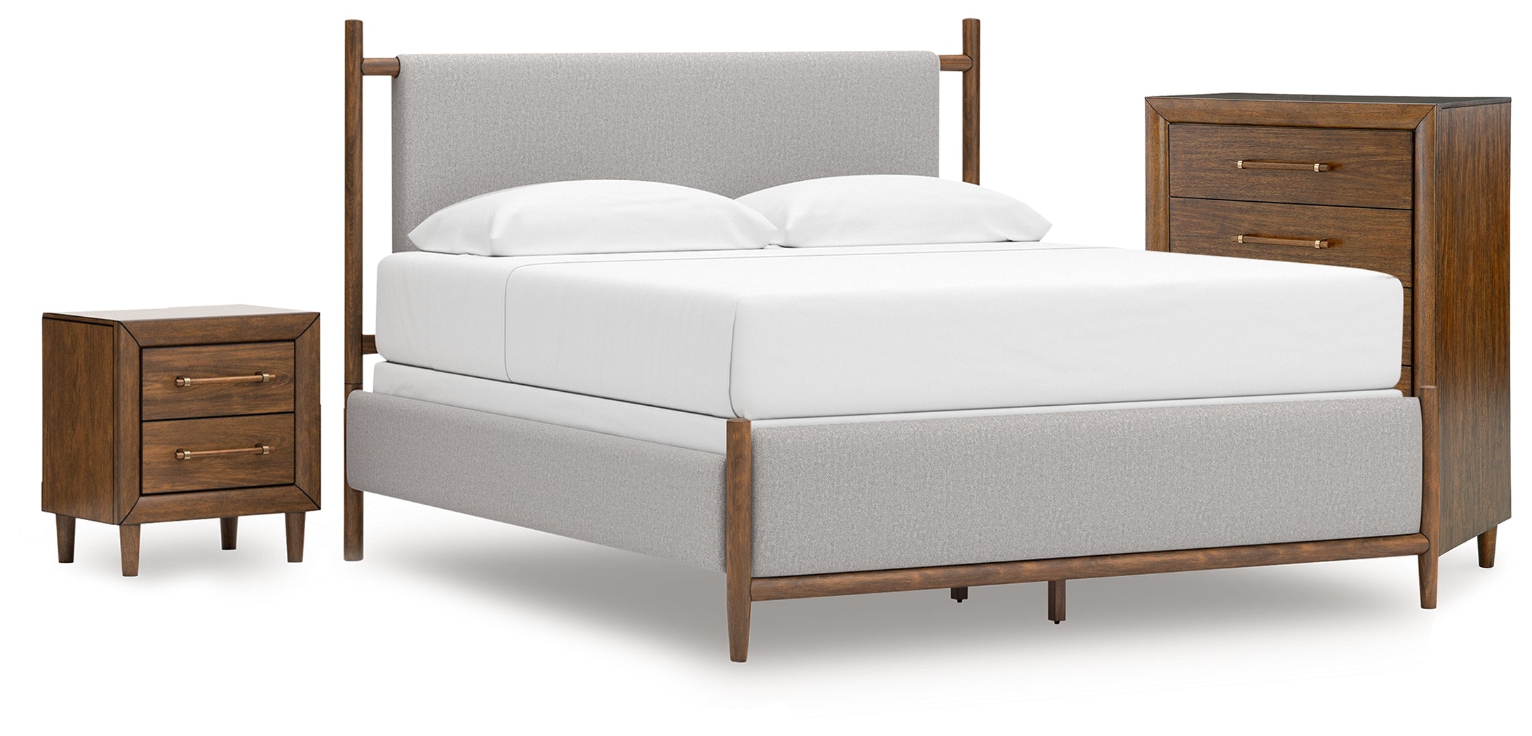 Homestyle Furniture - Ashley Furniture - Lyncott King Upholstered Bed, Chest and Nightstand - King Upholstered Bed, Chest and Nightstand - B615B13