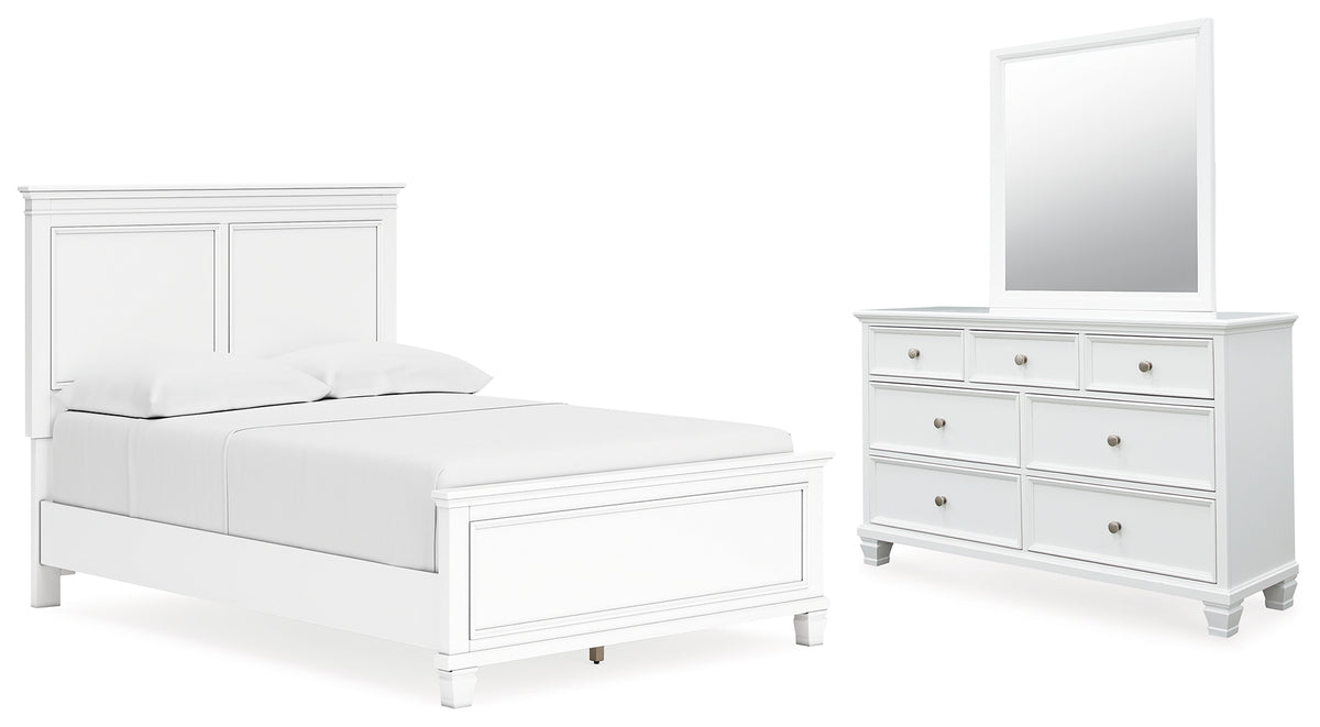 Homestyle Furniture - Ashley Furniture - Fortman Full Panel Bed, Dresser and Mirror - Full Panel Bed, Dresser and Mirror - B680B9