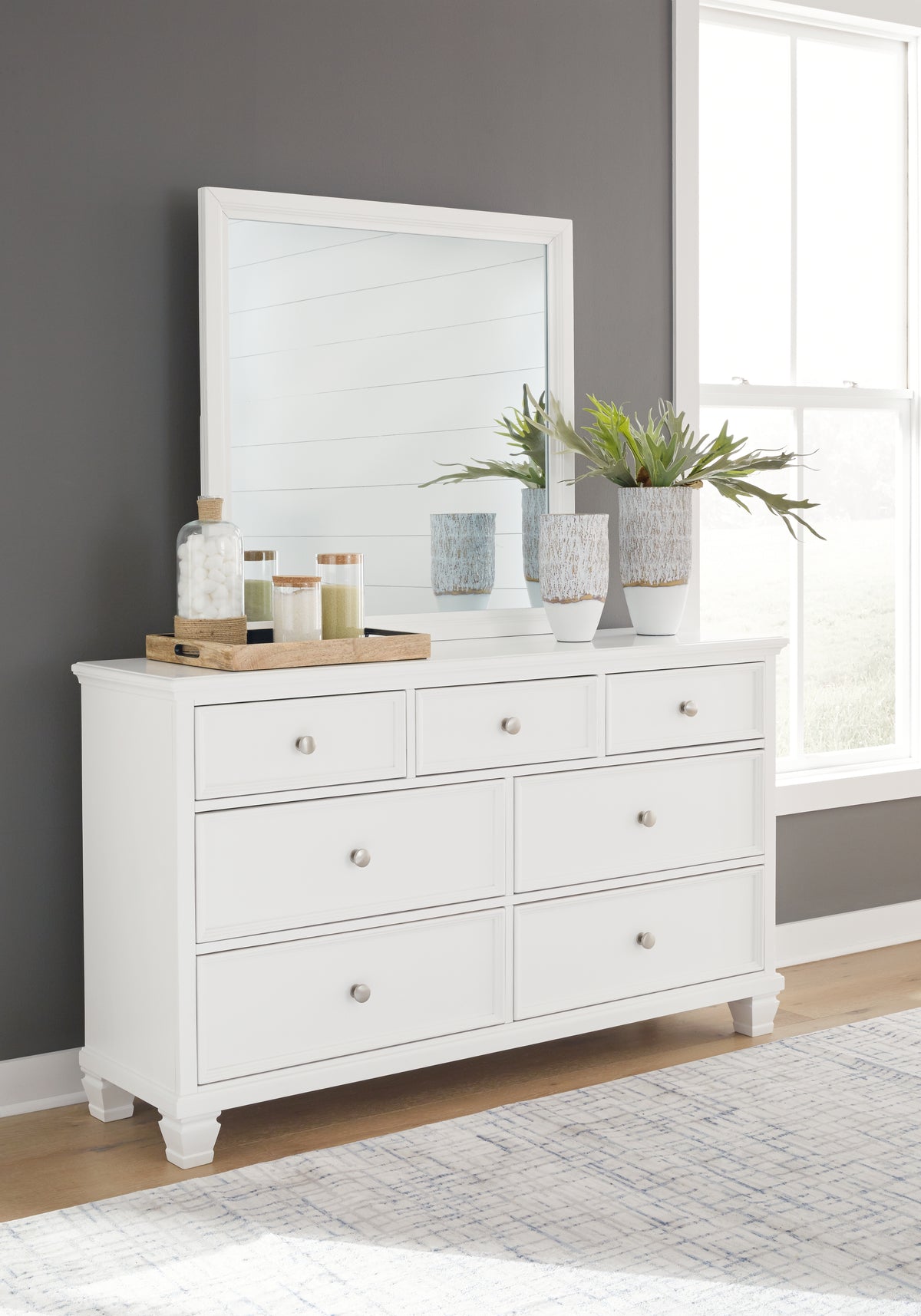 Homestyle Furniture - Ashley Furniture - Fortman Dresser and Mirror - Dresser and Mirror - B680B1