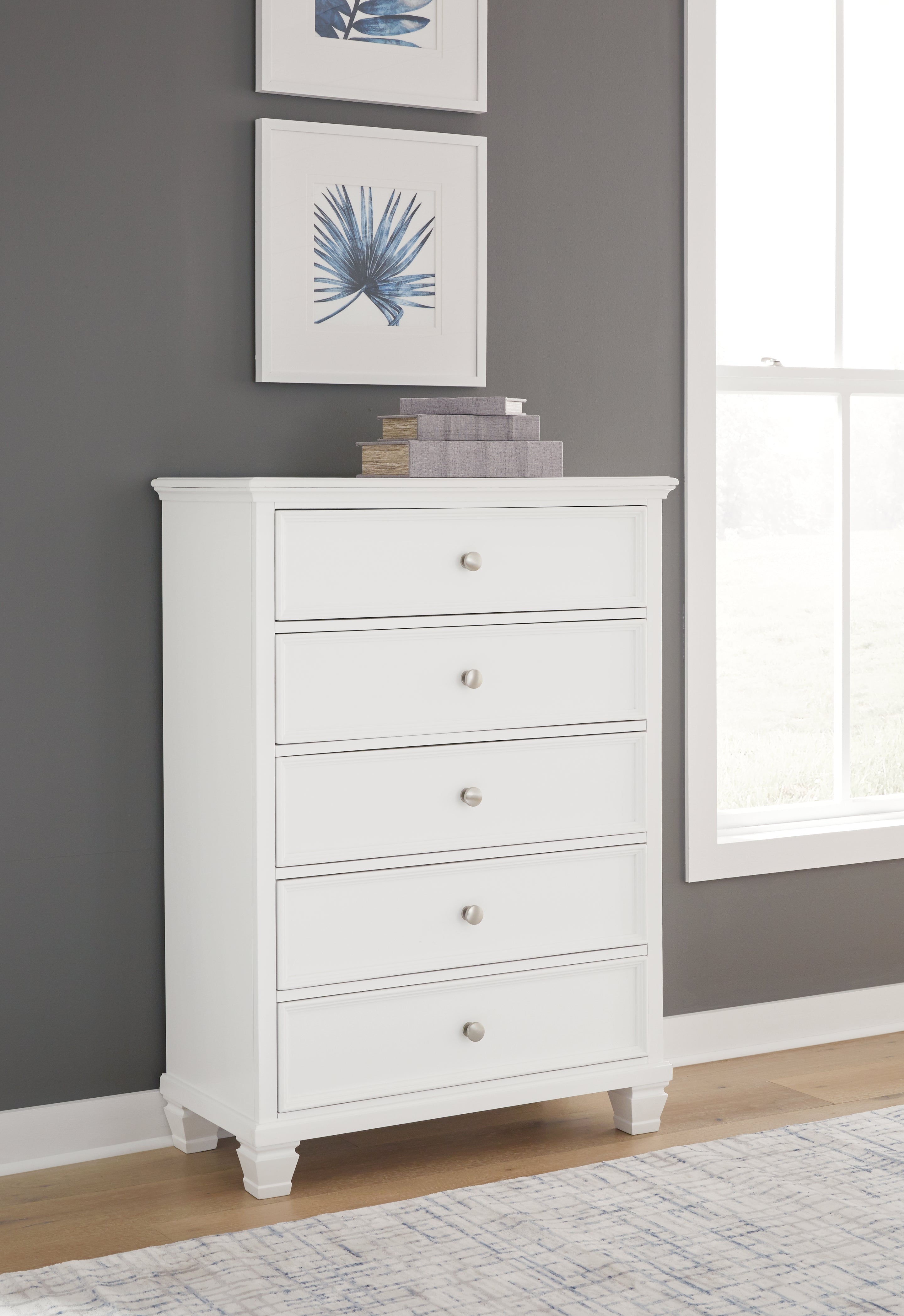 Homestyle Furniture - Ashley Furniture - Fortman Chest of Drawers - Five Drawer Chest - B680-46