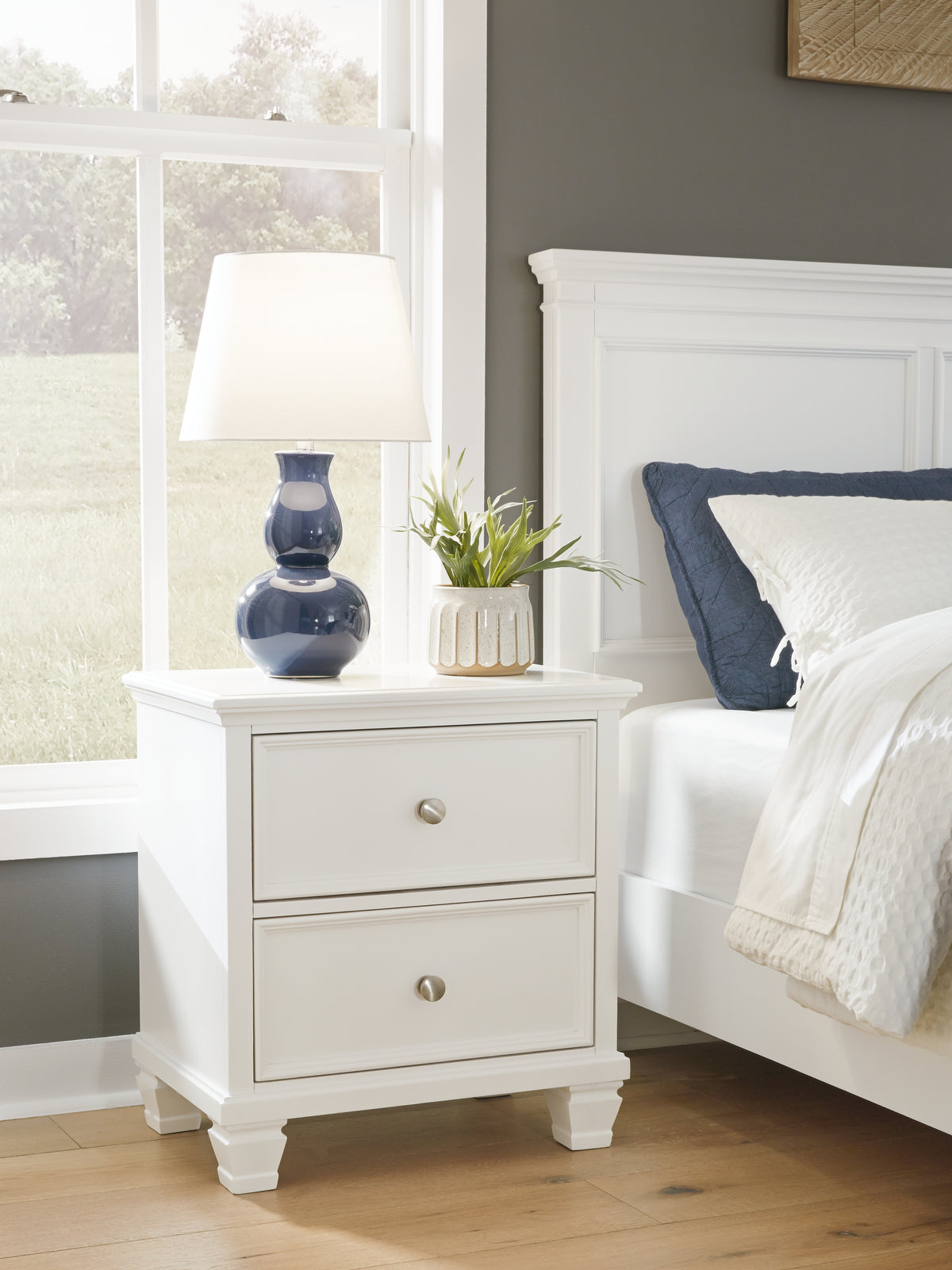 Homestyle Furniture - Ashley Furniture - Fortman Nightstand - Two Drawer Night Stand - B680-92