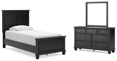 Homestyle Furniture - Ashley Furniture - Lanolee Twin Panel Bed, Dresser and Mirror - Twin Panel Bed, Dresser and Mirror - B687B3