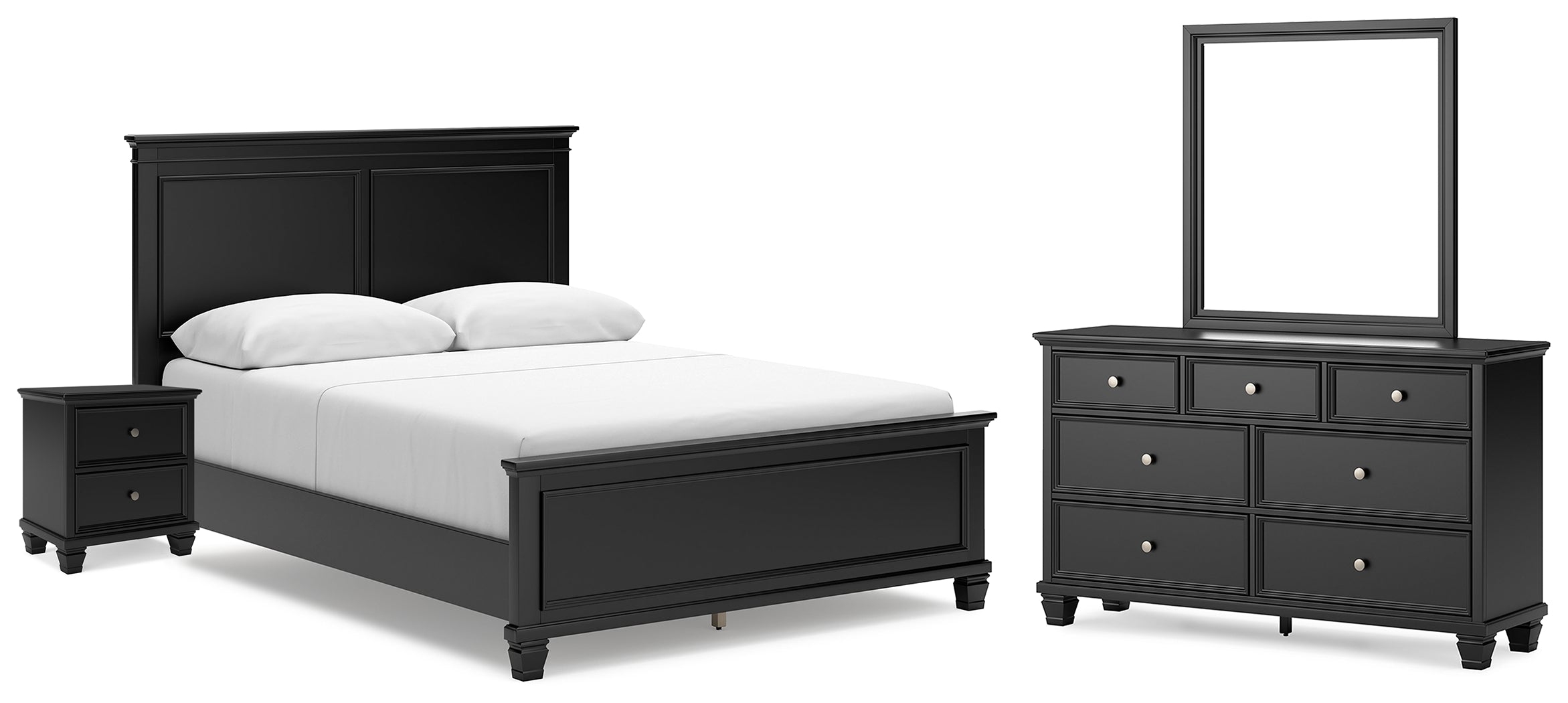 Homestyle Furniture - Ashley Furniture - Lanolee Queen Panel Bed, Dresser, Mirror and Nightstand - Queen Panel Bed, Dresser, Mirror and Nightstand - B687B15