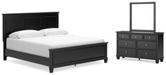 Homestyle Furniture - Ashley Furniture - Lanolee King Panel Bed, Dresser and Mirror - King Panel Bed, Dresser and Mirror - B687B13