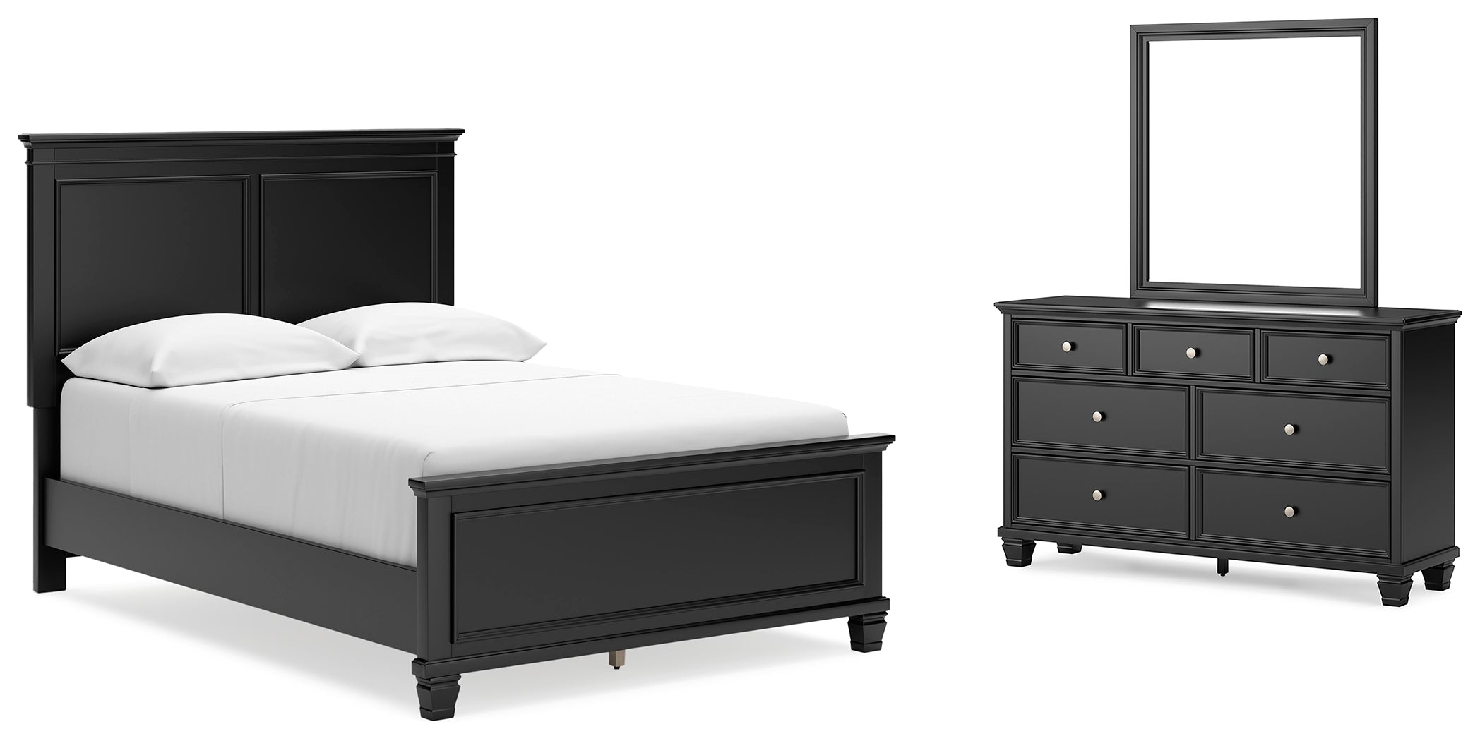 Homestyle Furniture - Ashley Furniture - Lanolee Full Panel Bed, Dresser and Mirror - Full Panel Bed, Dresser and Mirror - B687B5
