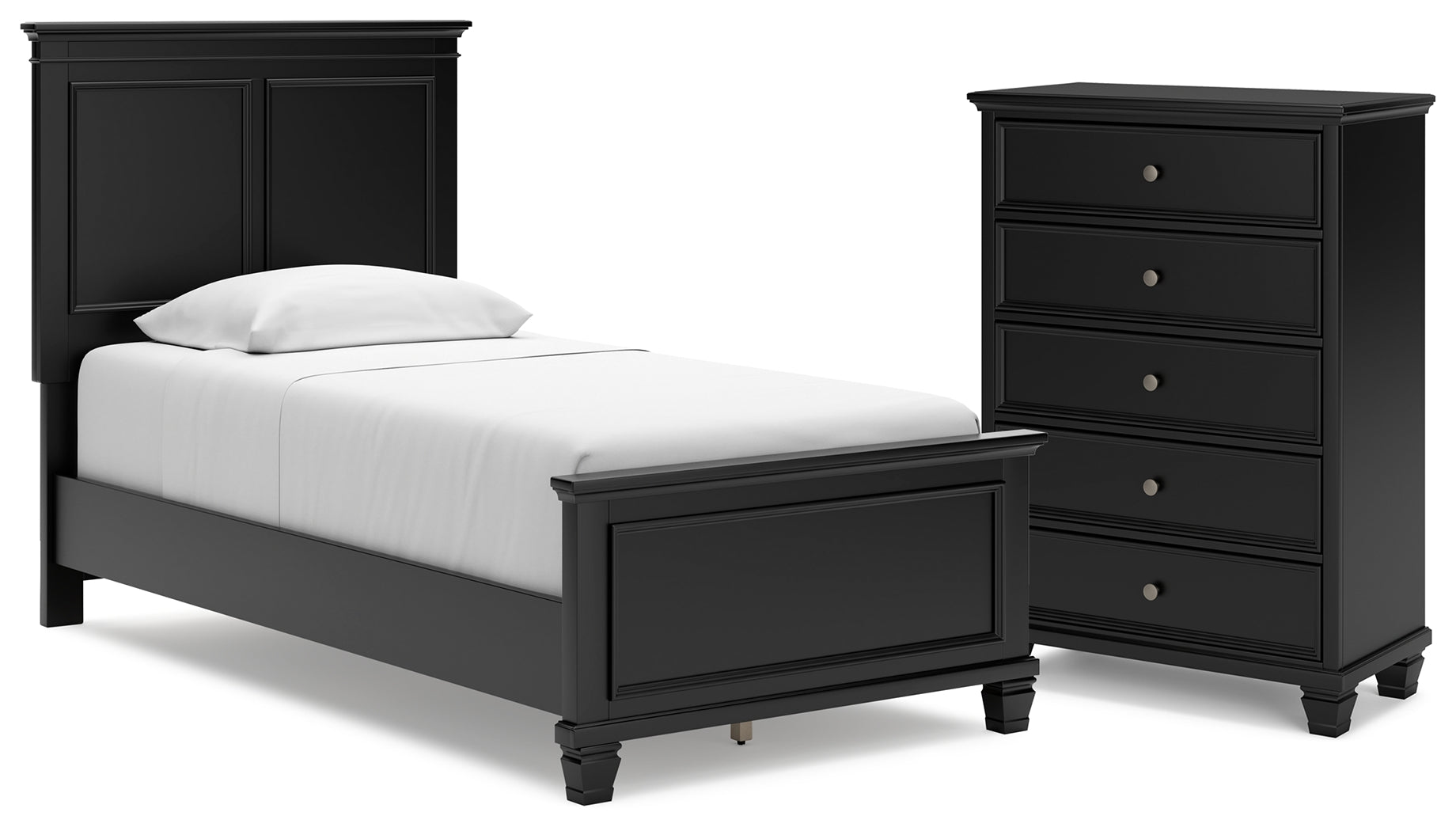 Homestyle Furniture - Ashley Furniture - Lanolee Twin Panel Bed and Chest - Twin Panel Bed and Chest - B687B30