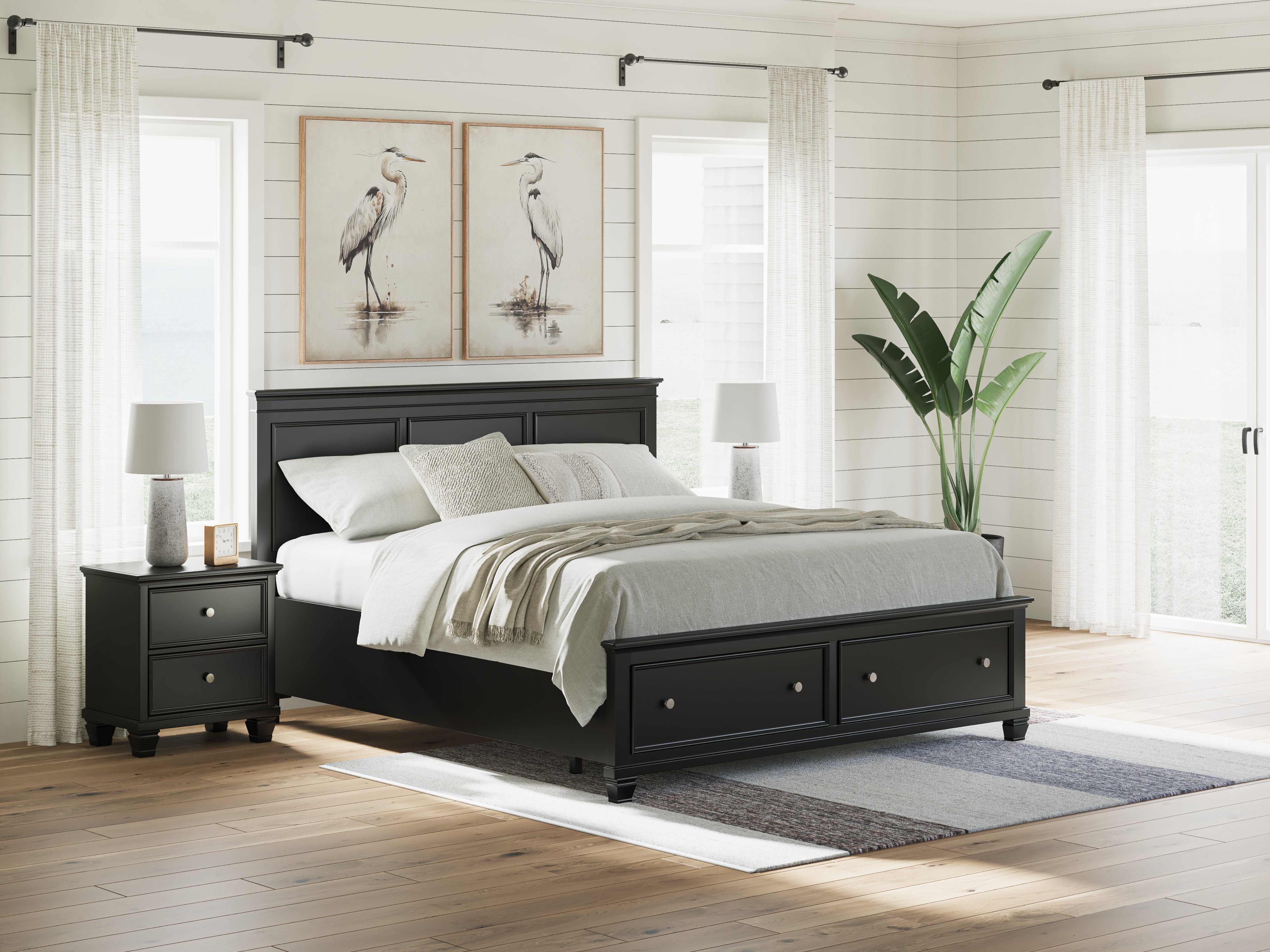 Homestyle Furniture - Ashley Furniture - Lanolee California King Panel Storage Bed - California King Panel Storage Bed - B687B20