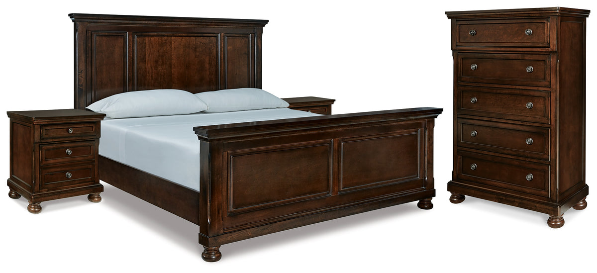 Homestyle Furniture - Ashley Furniture - Porter King Panel Bed, Chest and 2 Nightstands - King Panel Bed, Chest and 2 Nightstands - B697B31