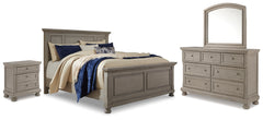 Homestyle Furniture - Ashley Furniture - Lettner King Panel Bed with Dresser, Mirror and Nightstand - King Panel Bed with Dresser, Mirror and Nightstand - B733B40