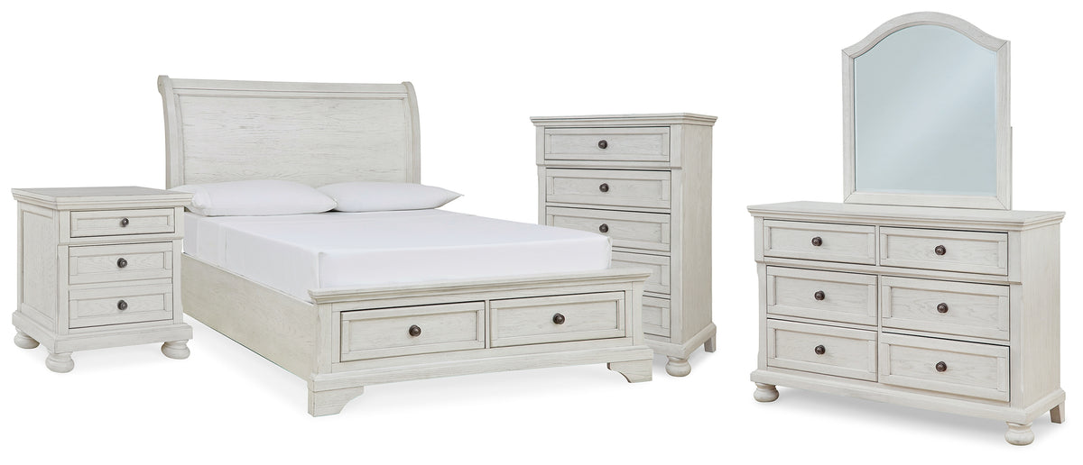 Homestyle Furniture - Ashley Furniture - Robbinsdale Full Storage Sleigh Bed, Dresser, Mirror, Chest and Nightstand - Full Storage Sleigh Bed, Dresser, Mirror, Chest and Nightstand - B742B42