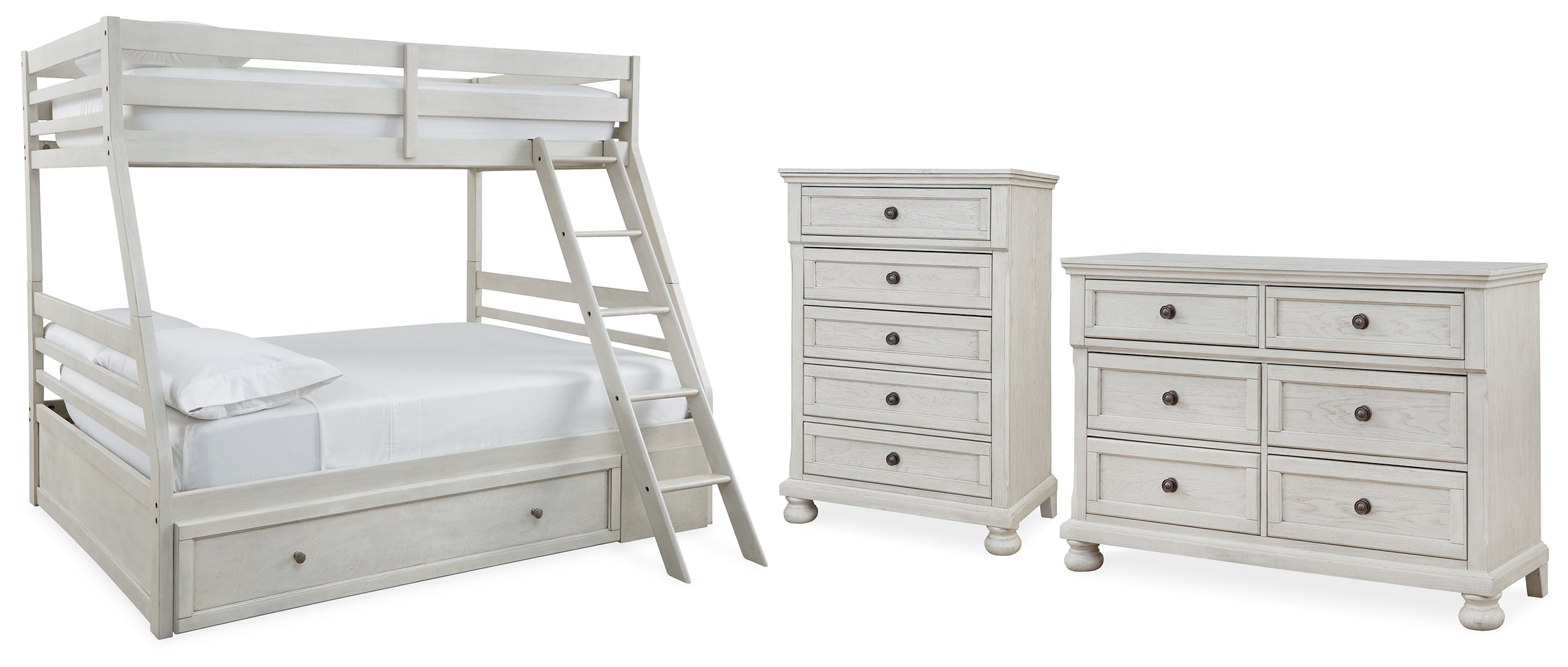 Homestyle Furniture - Ashley Furniture - Robbinsdale Twin over Full Bunk Bed, Dresser and Chest - Twin over Full Bunk Bed, Dresser and Chest - B742B32
