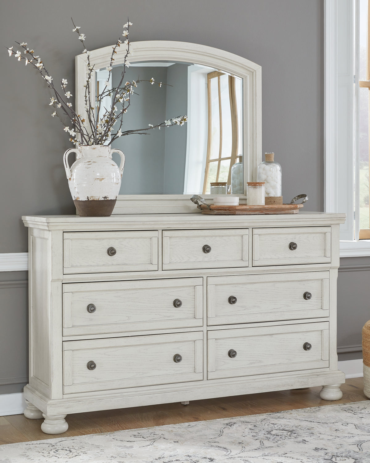 Homestyle Furniture - Ashley Furniture - Robbinsdale Dresser and Mirror - Dresser and Mirror - B742B1