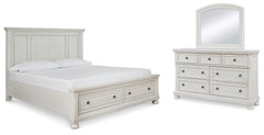 Homestyle Furniture - Ashley Furniture - Robbinsdale Queen Panel Storage Bed, Dresser and Mirror - Queen Panel Storage Bed, Dresser and Mirror - B742B30
