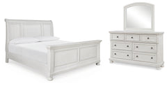 Homestyle Furniture - Ashley Furniture - Robbinsdale King Sleigh Bed, Dresser and Mirror - King Sleigh Bed, Dresser and Mirror - B742B34