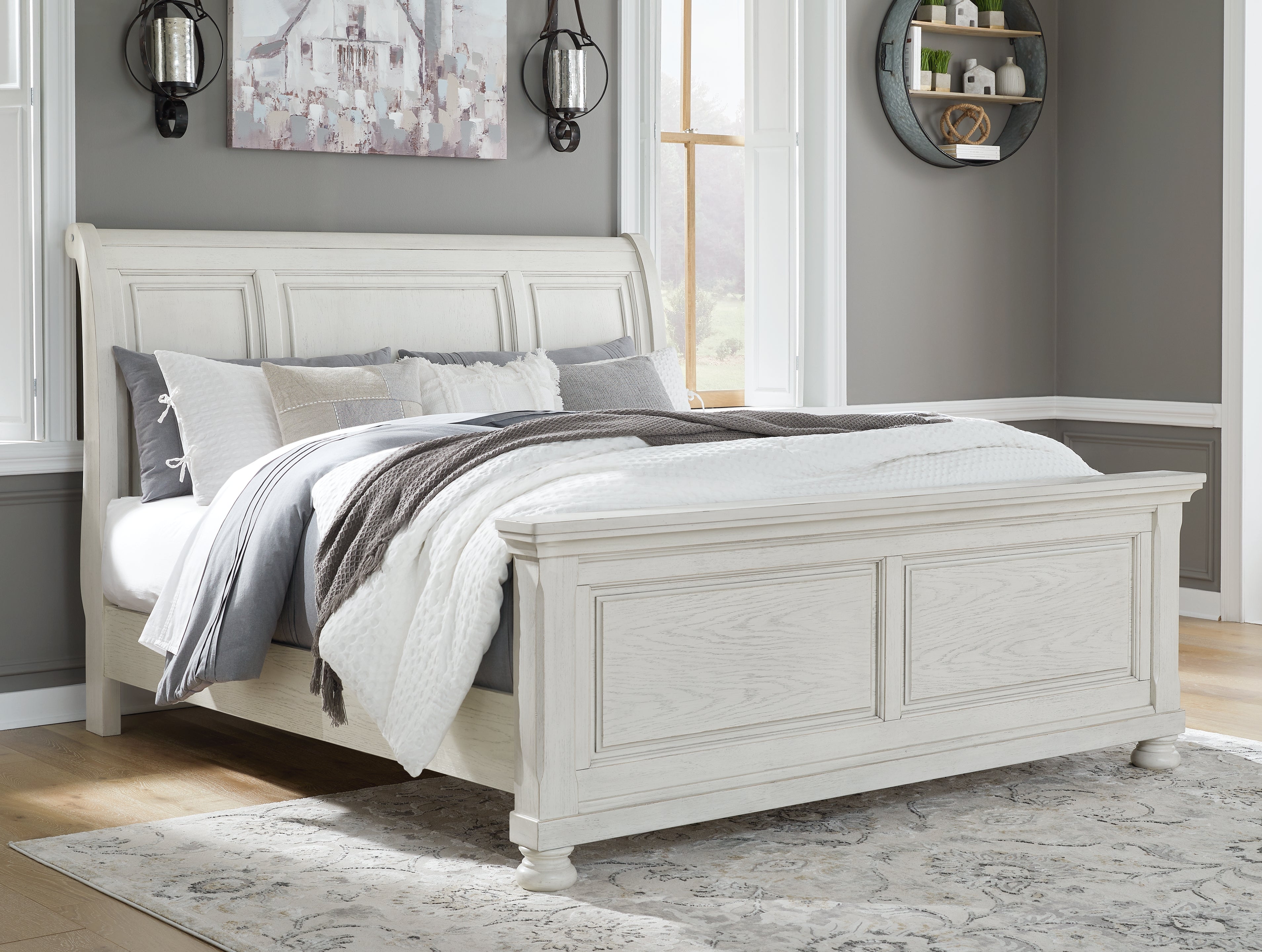 Homestyle Furniture - Ashley Furniture - Robbinsdale King Sleigh Bed - King Sleigh Bed - B742B22