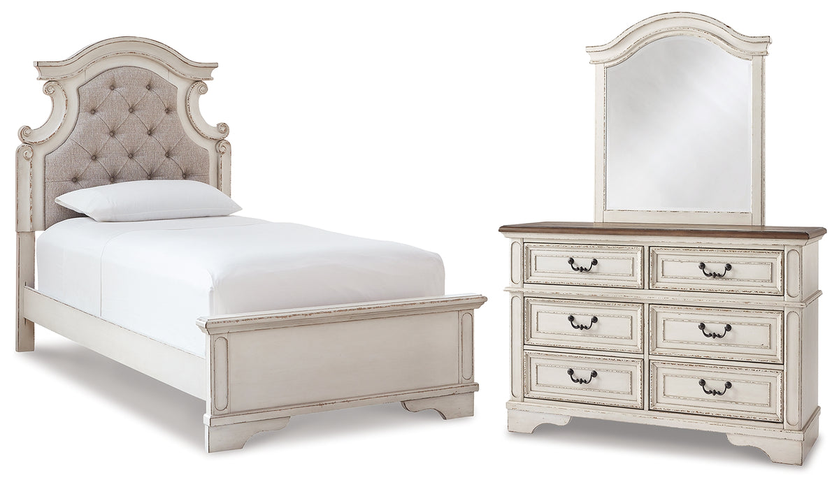 Homestyle Furniture - Ashley Furniture - Realyn Twin Bed, Dresser and Mirror - Twin Bed, Dresser and Mirror - B743B16